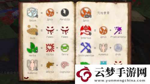 我的世界神秘時代4元素合成表大全