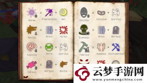 我的世界神秘時代4元素合成表大全
