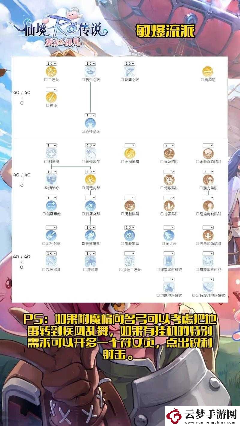 仙境傳說RO手游神射手技能加點攻略