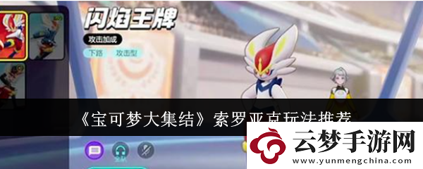 寶可夢(mèng)大集結(jié)索羅亞克怎么玩厲害