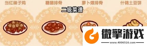 我的休閑時(shí)光隱藏菜譜有哪些