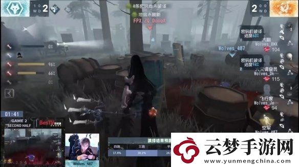 群狼呼嘯！Wolves戰(zhàn)隊(duì)磨牙利爪**連捷——第五人格2024秋季賽第八周賽報(bào)發(fā)布