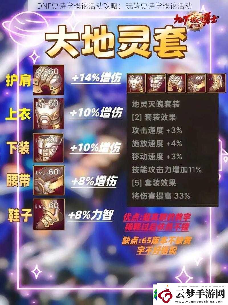 DNF史詩學概論活動攻略