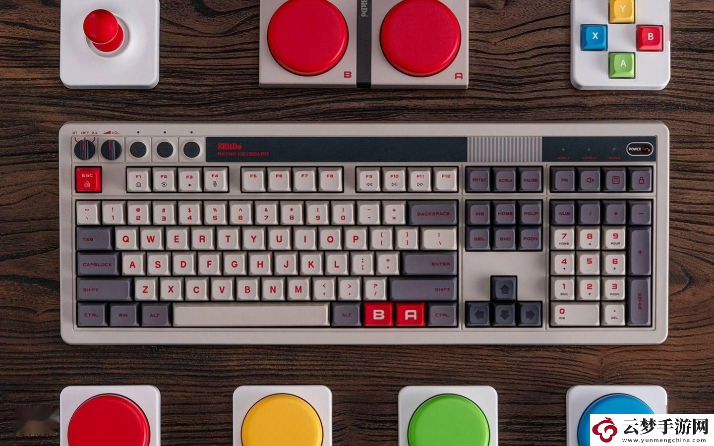八位堂Retro108機(jī)械鍵盤全尺寸發(fā)布
