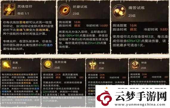 塔瑞斯世界牧師天賦加點秘籍