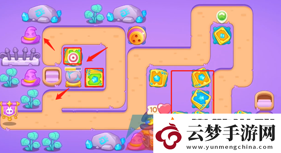 保衛(wèi)蘿卜4阿波與魔法寶藏第63關(guān)怎么過