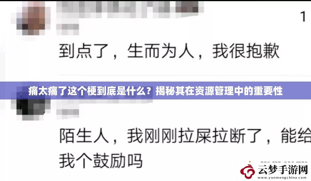 痛太痛了這個梗到底是什么